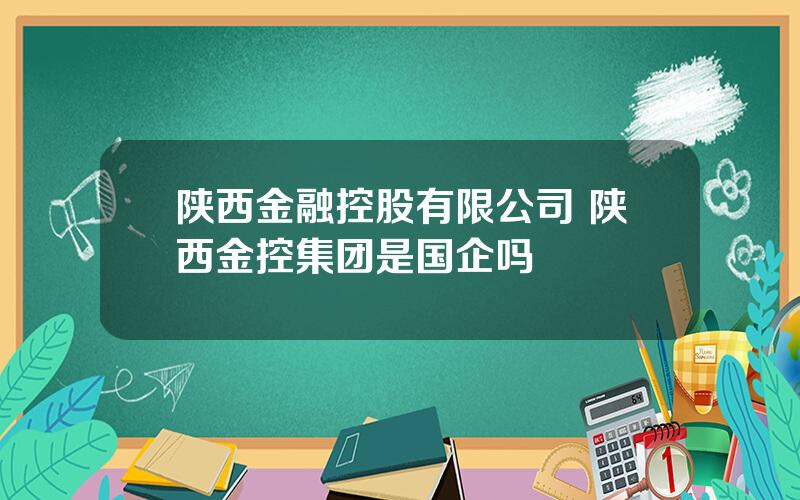 陕西金融控股有限公司 陕西金控集团是国企吗